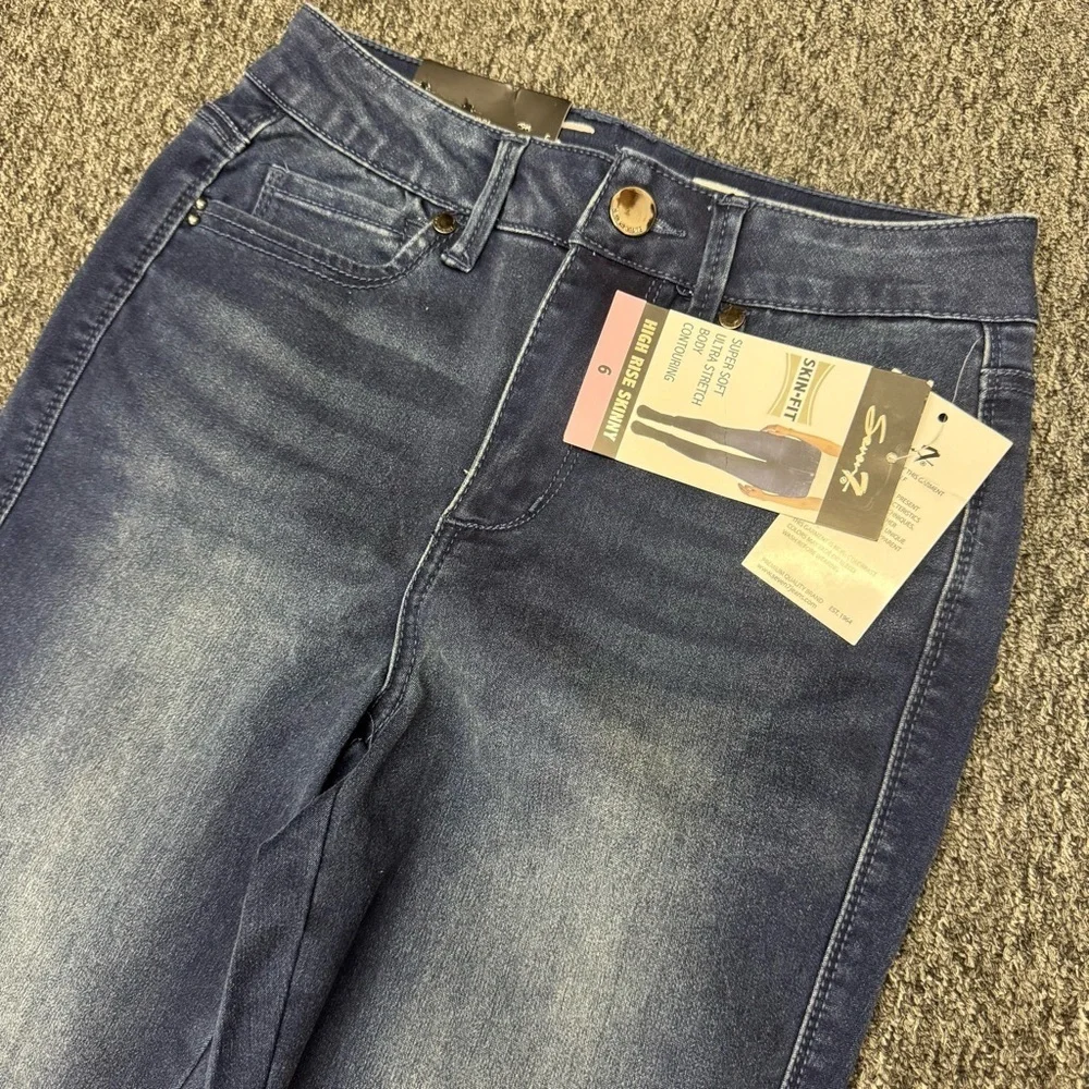 NWT Seven7 Blue Skinny Jeans with Stretch Fit Size 6